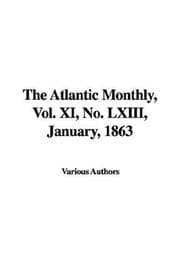 Tapa de The Atlantic Monthly, Vol. XI, No. LXIII, January, 1863
