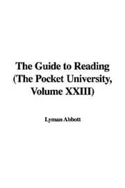 Tapa de The Guide to Reading (The Pocket University, Volume XXIII)
