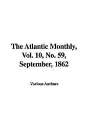 Tapa de The Atlantic Monthly, Vol. 10, No. 59, September, 1862