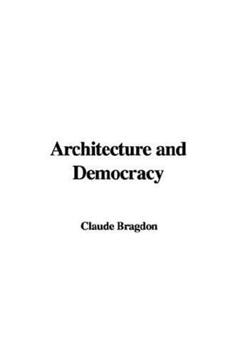 Tapa de Architecture and Democracy