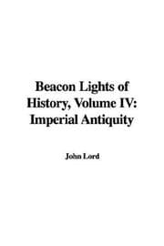 Tapa de Beacon Lights of History, Volume IV