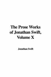 Tapa de The Prose Works of Jonathan Swift, Volume X