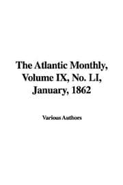 Tapa de The Atlantic Monthly, Volume IX, No. LI, January, 1862