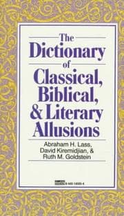 Tapa de The dictionary of classical, biblical, and literary allusions