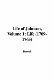 Tapa de Life of Johnson, Volume 1