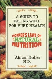 Tapa de Hoffer's Laws of Natural Nutrition