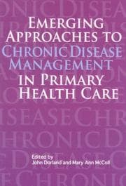 Tapa de Emerging approaches to chronic disease management in primary health care