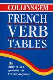 Tapa de Collins Gem French Verb Tables