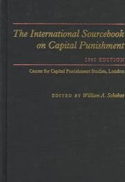 Tapa de The international sourcebook on capital punishment