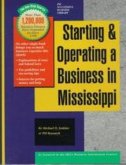 Tapa de Starting and Operating a Business in Mississippi