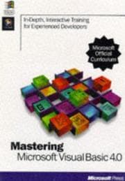 Tapa de Mastering Microsoft Visual Basic 4.0 (Microsoft Mastering Series)
