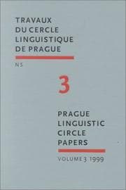 Tapa de Prague Linguistic Circle Papers