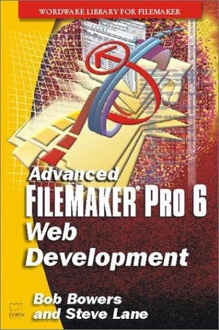 Tapa de Advanced filemaker pro 6 web development
