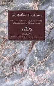 Tapa de Aristotle's De anima