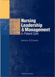Tapa de Nursing Leadership and Management in Patient Care