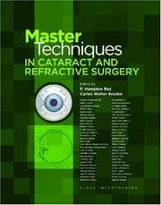 Tapa de Master techniques in cataract and refractive surgery