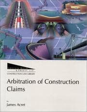 Tapa de Arbitration of Construction Claims