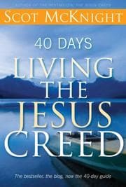 Tapa de 40 days living the Jesus creed