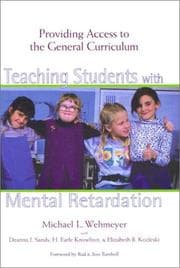 Tapa de Teaching students with mental retardation
