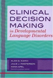 Tapa de Clinical decision making in developmental language disorders