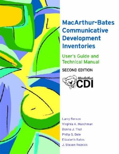 Tapa de MacArthur-Bates Communicative Development Inventories
