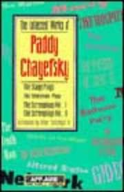 Tapa de The Collected Works Of Paddy Chayefsky Boxed Set         Paprback