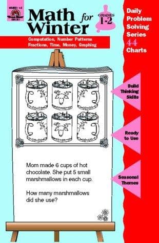 Tapa de Math for Winter, Grades 1-2 (Daily Problem Solving, 44) (Daily Problem Solving)