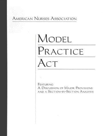 Tapa de American Nurses Association Model Practice Act (Palm Beach Prep)