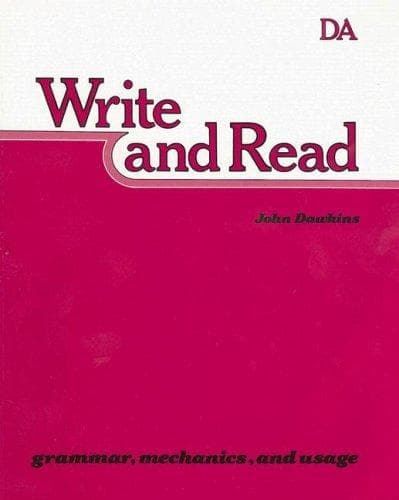 Tapa de Write and Read Books Da (Write and Read)