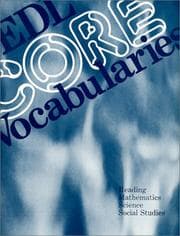 Tapa de Edl Core Vocabularies In Reading, Mathematics, Science, And Social Studies