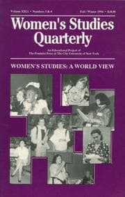 Tapa de Women's Studies - A World View