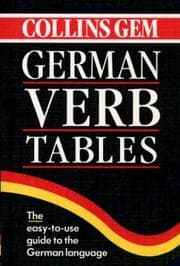 Tapa de Collins gem German verb tables