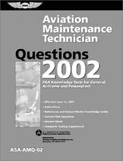 Tapa de Aviation Maintenance Technician Questions 2002