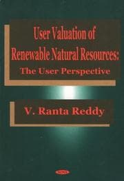 Tapa de User Valuation of Renewable Natural Resources