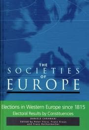 Tapa de Elections in Western Europe 1815-1995 (The Societies of Europe)