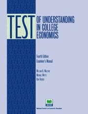 Tapa de Test of understanding in college economics