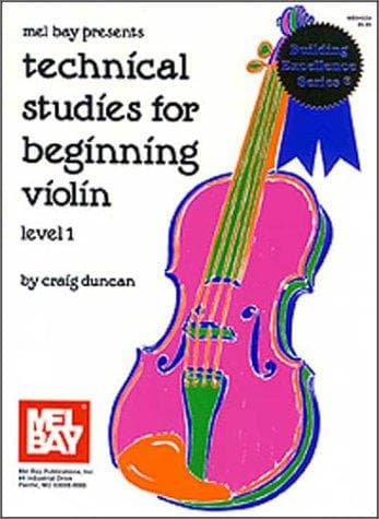 Tapa de Mel Bay Technical Studies for Beginning Violin