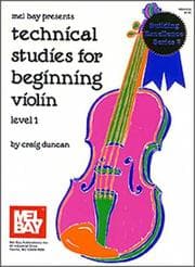 Tapa de Mel Bay Technical Studies for Beginning Violin