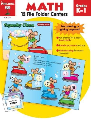 Tapa de File Folder Centers Math K-1