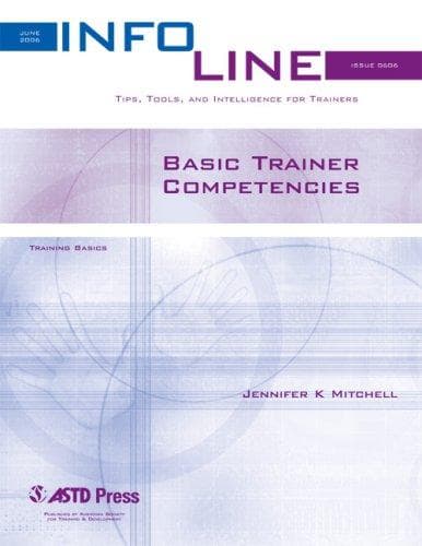 Tapa de Basic Trainer Competencies