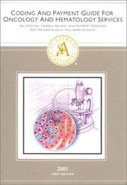 Tapa de Coding and Payment Guide for Hematology and Oncology Services, 2001