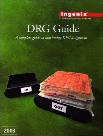 Tapa de 2003 Drg Guide Book