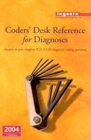 Tapa de Ingenix Coders' Desk Reference - DX 2004