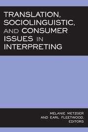 Tapa de Translation, sociolinguistic, and consumer issues in interpreting