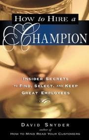Tapa de How to hire a champion