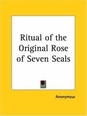 Tapa de Ritual of the Original Rose of Seven Seals