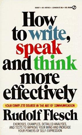 Tapa de How to Write, Speak and Think More Effectively