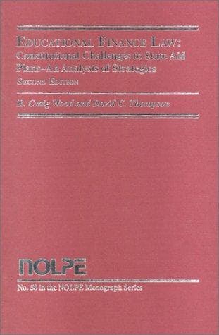 Tapa de Educational finance law