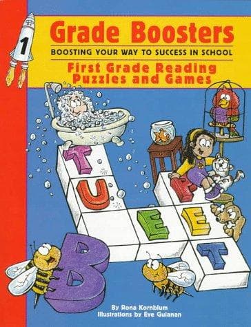 Tapa de First Grade Reading Puzzles & Games (Grade Boosters Series)