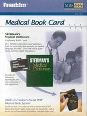Tapa de Stedman's Medical Dictionary (Electronic Book Card)